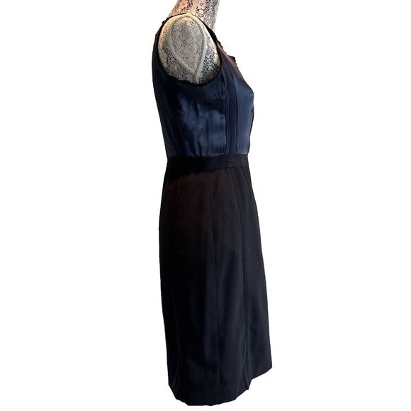 Banana Republic Size 4 Pencil Dress Length 36” silk &Wool-‎ Poly Spandex ZIP - Picture 5 of 16